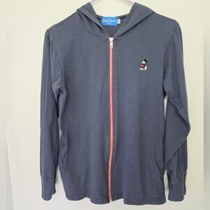 DisneyResort TokyoWomen's Gray/Blue Sweater with Embroidered Detail FullZip Smal